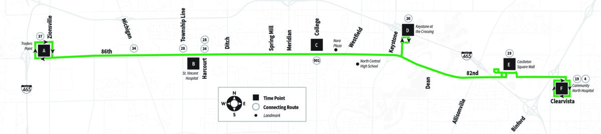 How to get to Castleton Square Mall in Indianapolis by Bus?