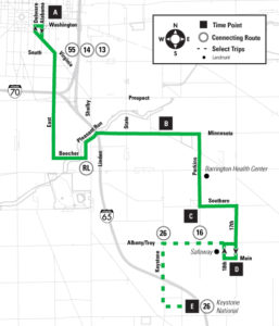 Route 12 – Minnesota map