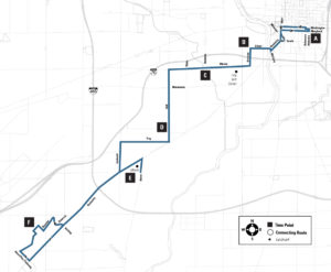 Route 24 – Mars Hill map
