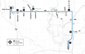 Route 38 – West 38th St Map