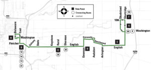 Route 55 – English Map