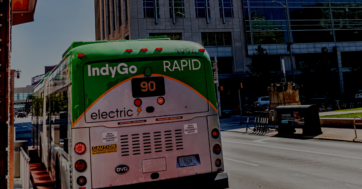 Indygo 90 Bus at a Bus Station