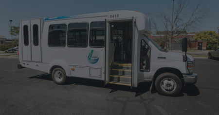 Photo of IndyGo's paratransit bus.