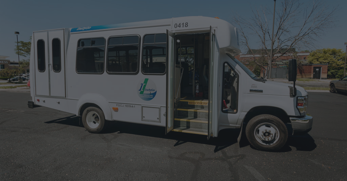 Photo of IndyGo's paratransit bus.