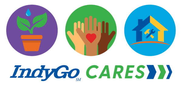IndyGo Cares logo