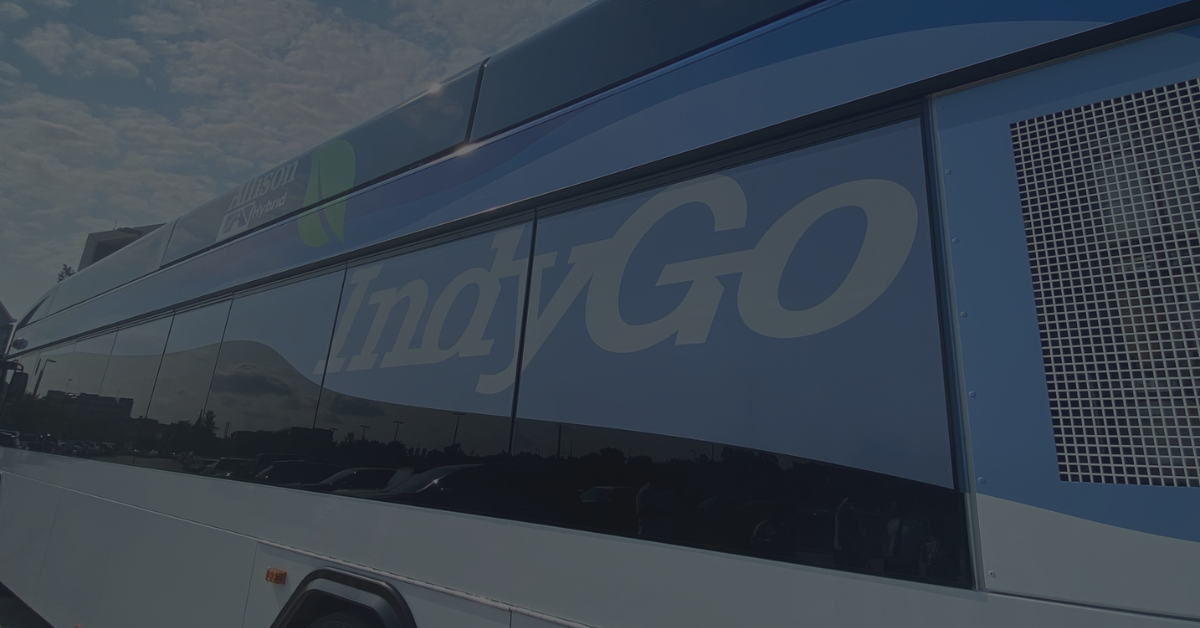 Side Shot of IndyGo Bus