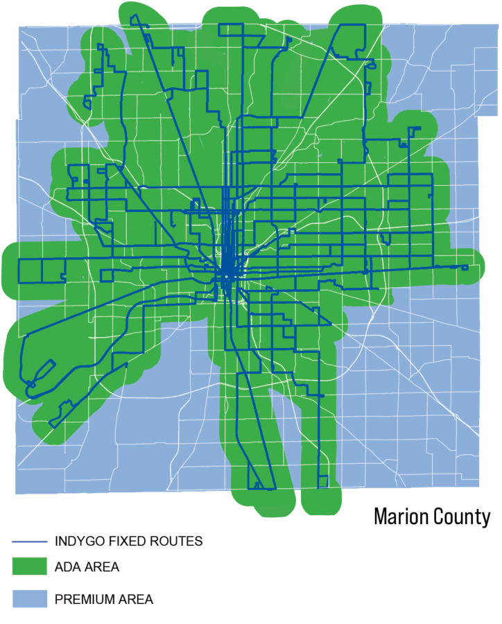 IndyGo premium access map