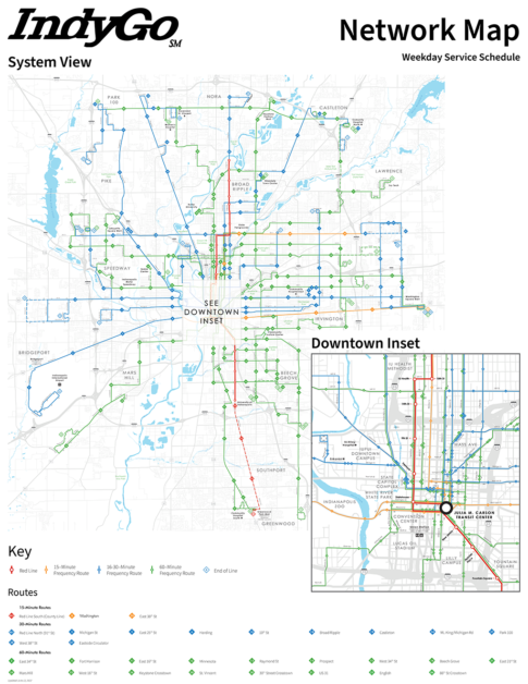 IndyGo System Map