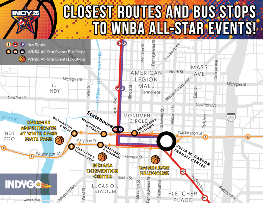 WNBA All-Star Map