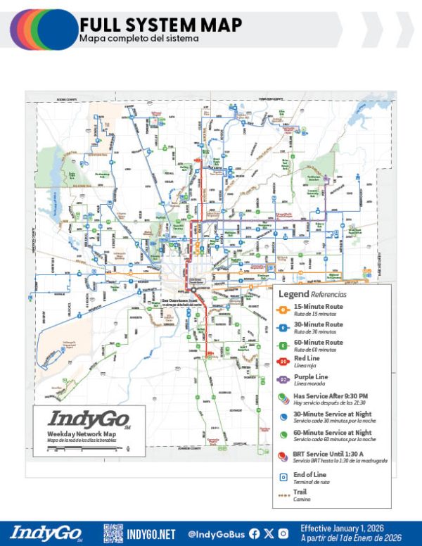 Indigo Run Rookery Map.pdf Routes - IndyGo