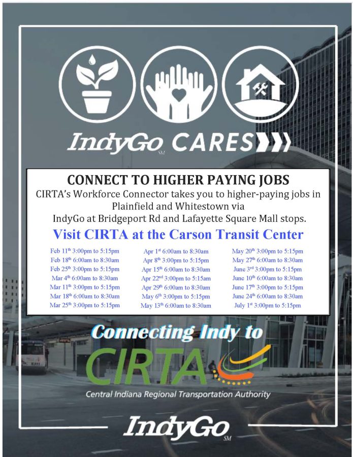 IndyGo Cares Central Indiana Regional Transportation Authority (CIRTA) Workforce call out