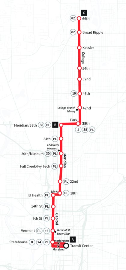Route 90 North serving Carson Transit Center to 66th