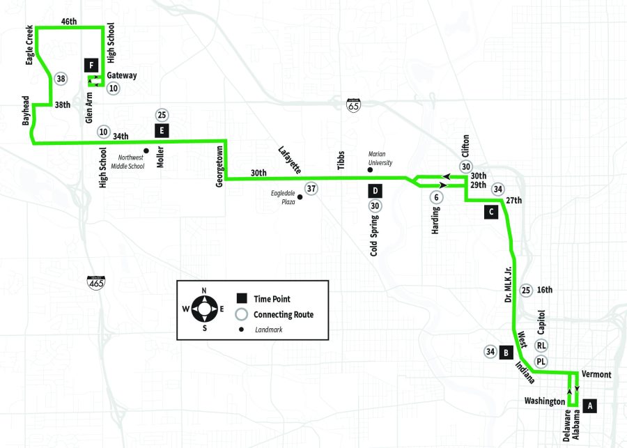 Route 15 serving Alabama to Gateway