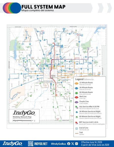 Full System map of June 2026 service changes