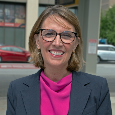 Headshot of CEO and President Jennifer Pyrz