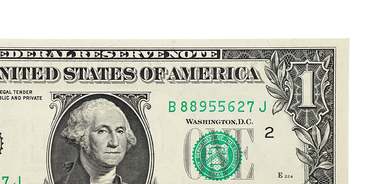 cropped one dollar bill